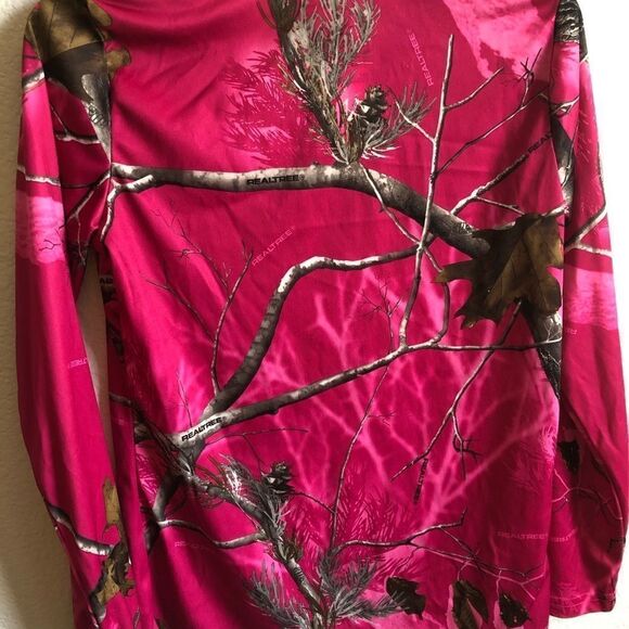 RealTree Pink Women’s Long Sleeve Shirt - Picture 5 of 5